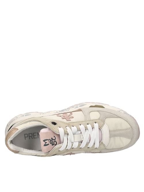 Sneakers in pelle e tessuto PREMIATA | MASED VAR 6757GBEIGE-MARRONE-ROSA